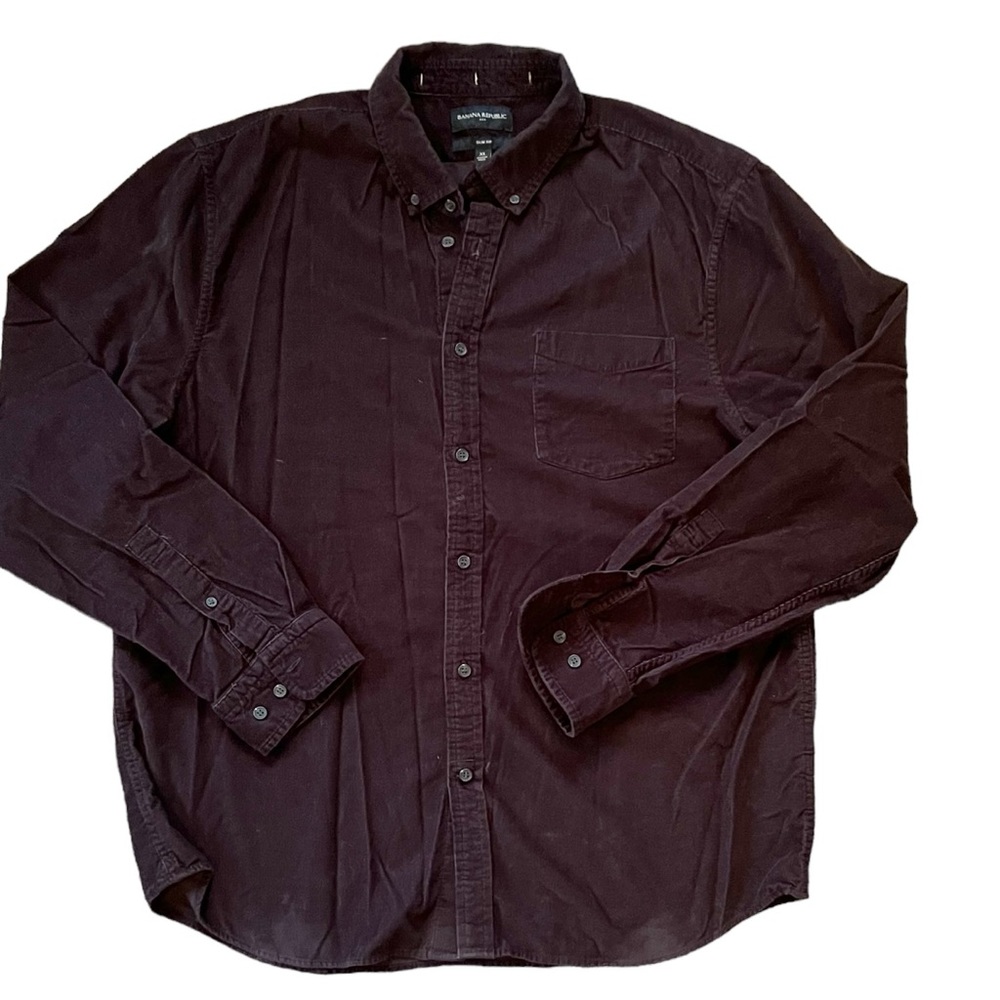 Banana Republic Lightweight Cord Shirt in Chocolate